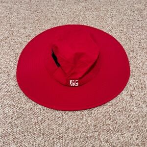 Chick Fil A Bucket Hat Team Member Red Sun Boonie‎ One Size Beach Fast Food